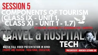 Session 5-Components of Tourism in Hindi (Class 9-Unit 1&Class 11-Unit 1,1.7)By Abhishek Asthana Sir