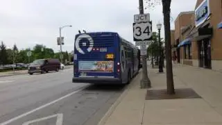 RTA Pace Bus: 2014 ElDorado National Axess Routes 304 & 302 Buses #6340 & #6369 at LaGrange
