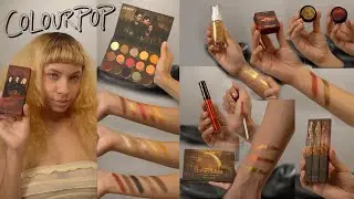 Twilight New Moon x ColourPop Full Collection Swatches and Unboxing #colourpop #twilight #swatches