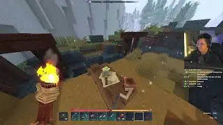 hytale but im exploring with the lady.