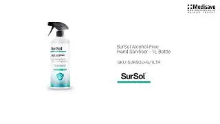 SurSol Alcohol Free Hand Sanitiser 1L Bottle SURSOLHS 1LTR