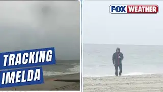 See FOX Weather Drone Capture The Hazardous Rip Currents And Heavy Rain On South Carolina's Coast
