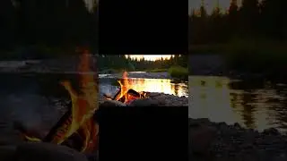 Watch This Mesmerizing Sunset Campfire By The Water