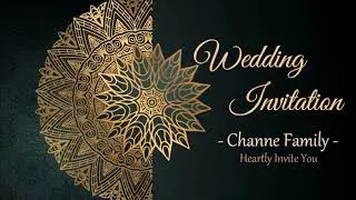 Wedding Invitation video Templates  Download II Filmora Templates I FT06 I particle background