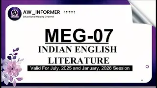 MEG 07 Solved Assignment 2025&ndash;26 | MEG 07 Solved Assignment in English 25&ndash;26 | Free on #yt #ignou