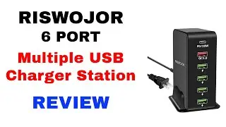 RISWOJOR BEST MULTI PORT USB FAST CHARGING STATION REVIEW 2023 6 PORT MULTIPLE USB CHARGING STATION