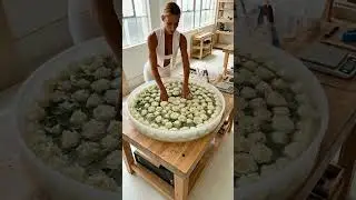 Is this the most BEAUTIFUL table ever? 😱🤍 #shorts  #epoxy #resinart #satisfyingvideo