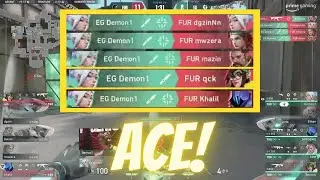 EG Demon1's Incredible Jett ACE Against Furia in VCT Americas 23' | EG vs Fur