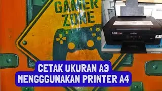 cara print A3 di printer A4