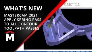 What's New Mastercam 2021 - Contour Toolpath Spring Multi-pass