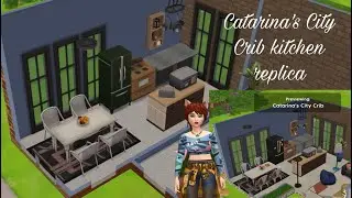 Sims mobile | Catarina's City Crib kitchen replica