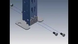 Mecalux long span racking footplate assembly