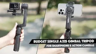 Budget Single Axis Gimbal Tripod For Smartphones & Action Cameras