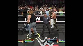 Команда Брока Леснара против команды Сета Роллинза и Бронсона Рида в WWE 2k25 #wwe2k25 #shots