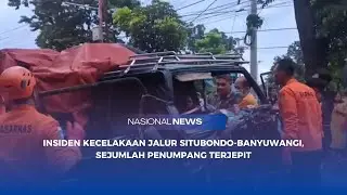 INSIDEN KECELAKAAN JALUR SITUBONDO BANYUWANGI, SEJUMLAH PENUMPANG TERJEPIT