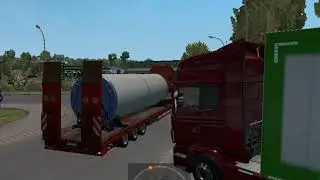 ETS2 l Transporting Wind Turbine Tower
