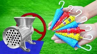 UMBRELLA CHOCOLATE VS MEAT GRINDER EXPERIMENT