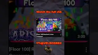 Beat Floor 100 Boss || Arise Crossover #roblox #arisecrossover #robloxshorts #velrosrbx