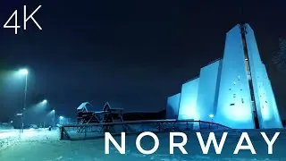 walking tour around Norway 🇧🇻 winter village ❄️ in 4K HDR