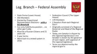 Russian Government Structure Note Video