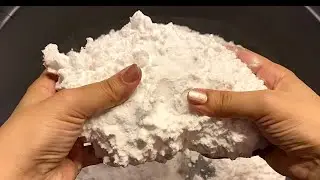 Asmr - satisfying - baking soda crush- ( plain - glittery) salt crush - gypsum