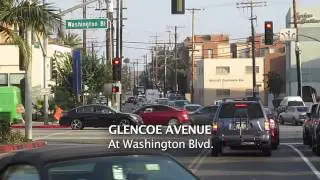 Traffic in the Marina Arts District