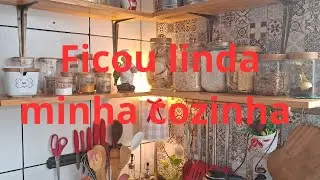 Vlog rotina dona de casa troquei a decoração da cozinha ❤️