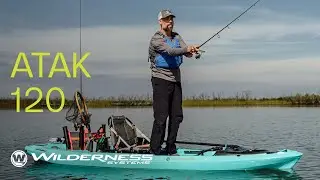 A.T.A.K. 120 Fishing Kayak on Water | Wilderness Systems
