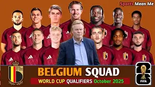 🇧🇪 BELGIUM Best Players for October 2025 Revealed! | World Cup Qualifiers