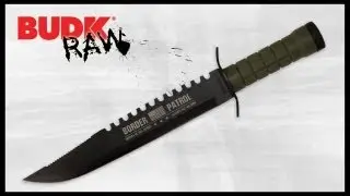 Border Patrol Survival Knife with Survival Kit & Sheath