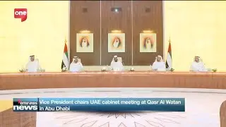 Vice President chairs UAE cabinet meeting at Qasr Al Watan in Abu Dhabi