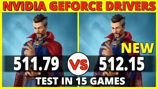 NVIDIA drivers 511.79 vs 512.15 - Test in 15 Games |  Best driver for Fortnite, Valorant, Warzone...