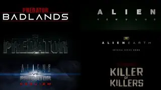 Alien x Predator Franchise | Title Card Form Trailer Logo (1979-2025)