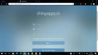 18. How to Publish your Shiny App. So that users can use it through web browsers