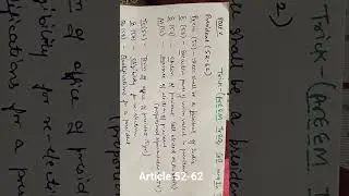 trick for president article (52-62)🔥#ssccgl2025