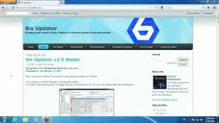 6thSense &mdash; Учебное пособие по Six Updater 2.5