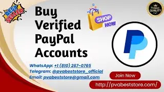 Top Sites To Buy Verified PayPal Accounts (Personal & Business) | Worldwide