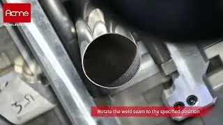 Weld seam detection system in tube pipe laser cutting machine #Acmelaser