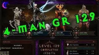 Diablo III Season 15 Gameplay - 4man Greater Rift 129
