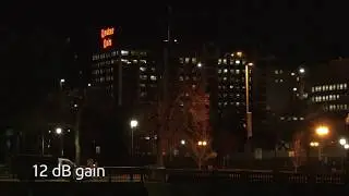 Panasonic AG-CX350 Low Light Nighttime Gain + Zoom Test