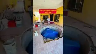 Construct underground water tanks