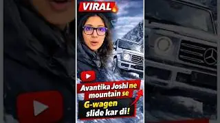 Avantika Joshi ne Mountain se G-Wagen Slide Kar Di 😱🔥 | Shocking Moment #AvantikaJoshi #GWagen