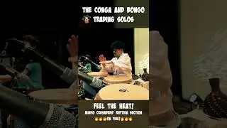 The Conga and Bongo Trading Solos! Minyo Crusaders&rsquo; rhythm section on fire!🔥#shorts  #conga