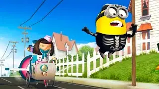 Skeleton Bob VS Meena ! Despicable me minion rush Boss battle