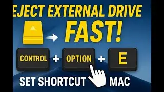 How to Create an Eject Shortcut for External Drive on Mac|M1, M2, M3, M4