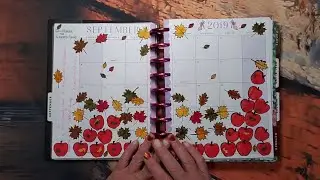 Happy Planner FrankenPlanner September 2019 Main Agenda || Autumn is Calling || Apples & Leaves