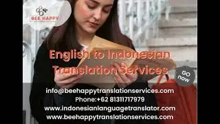 English to Indonesian Translation Services | Bee Happy Translation Services
