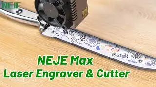 NEJE MAX 4 E80 20W Laser engraver & Cutter | 2024 The Best Laser Engraver for Metal