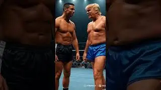 Donald trump vs Ronaldo wrestling in USA and all USA people's like it#wwe #shorts #trump #shortsfeed