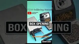 T210 Soldering Station 😳 Unboxing & First Look | Compact Pro Soldering Setup 📱